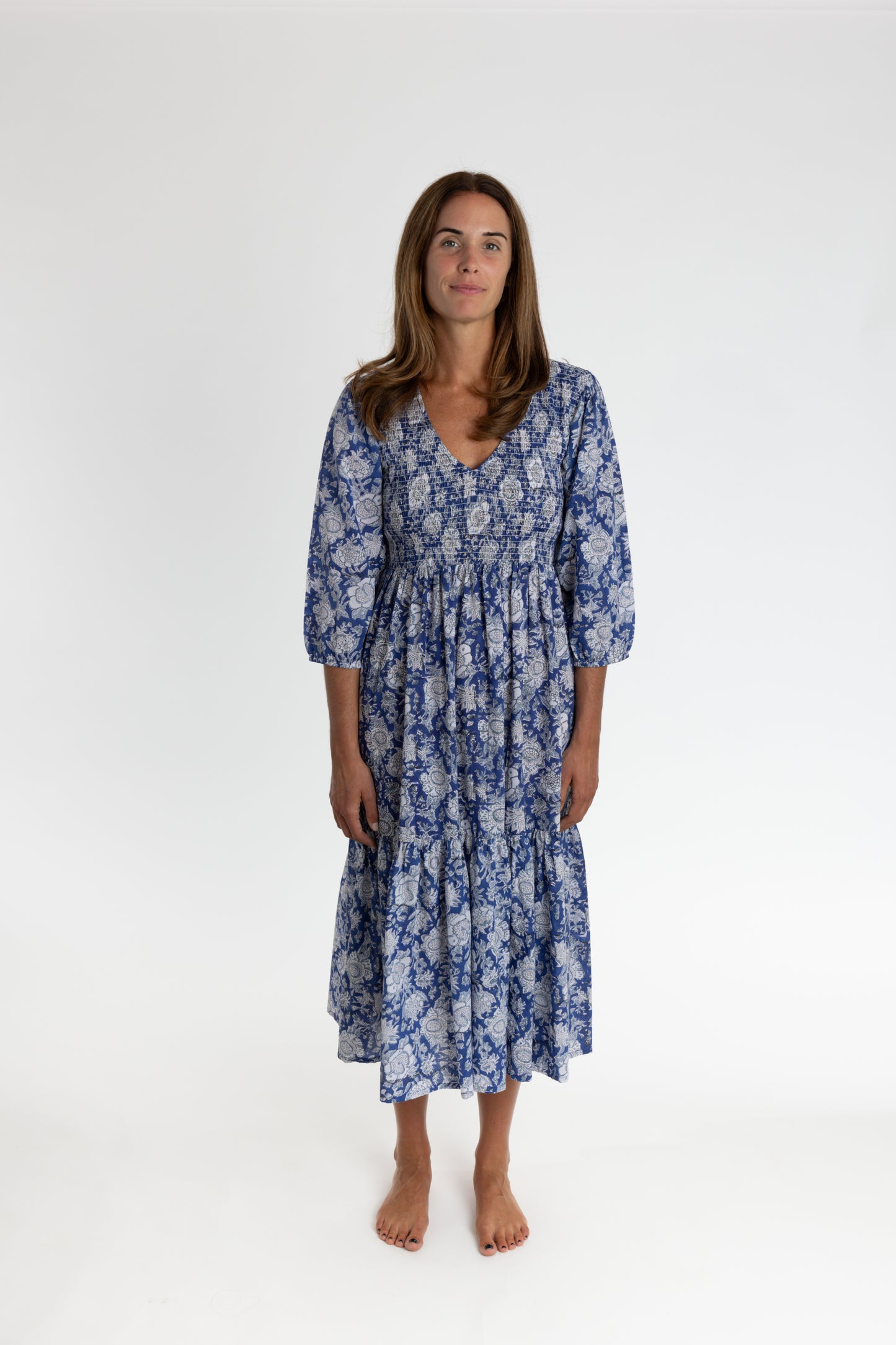 Isaura Midi Blue Lace Block