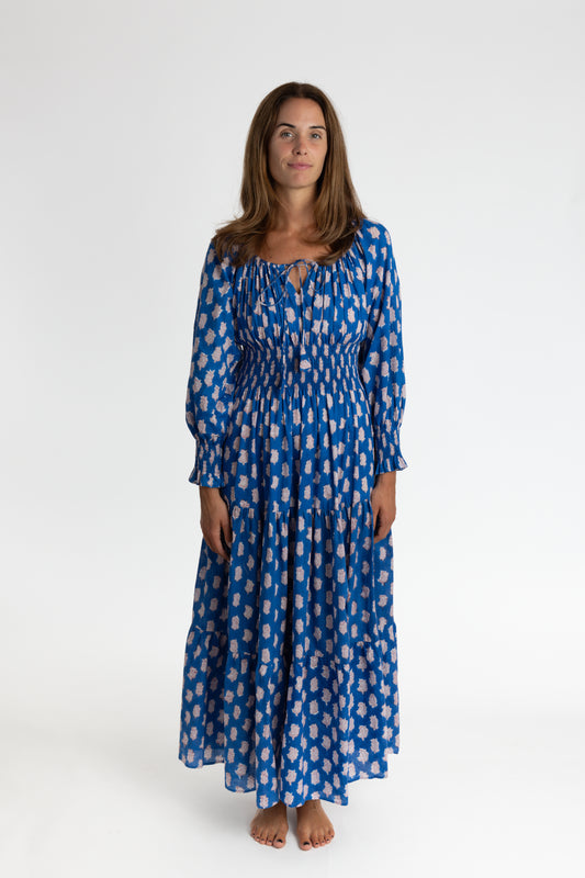 The Lily Gown Azurite Bloom Block