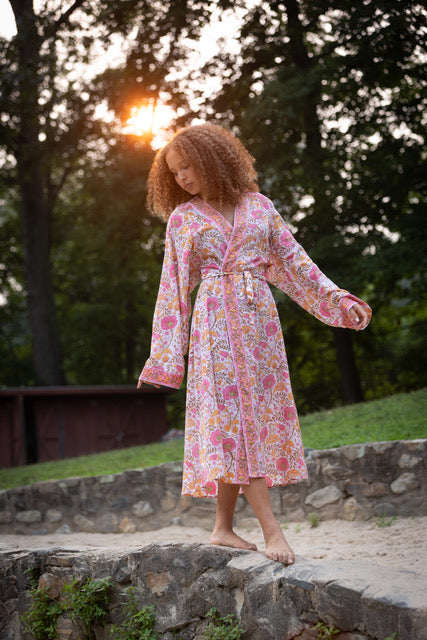 The Stella Robe - Hand Block Print