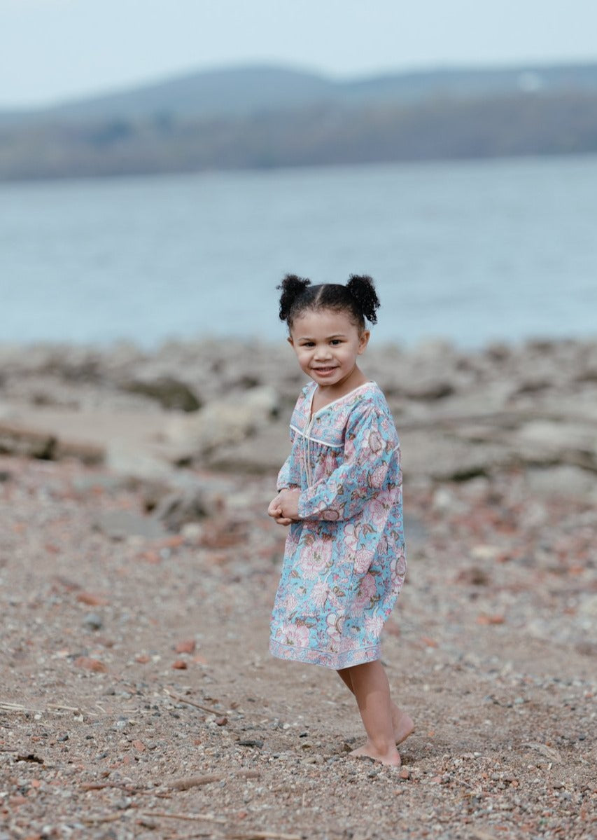 Children's Dress - Hand Block Print