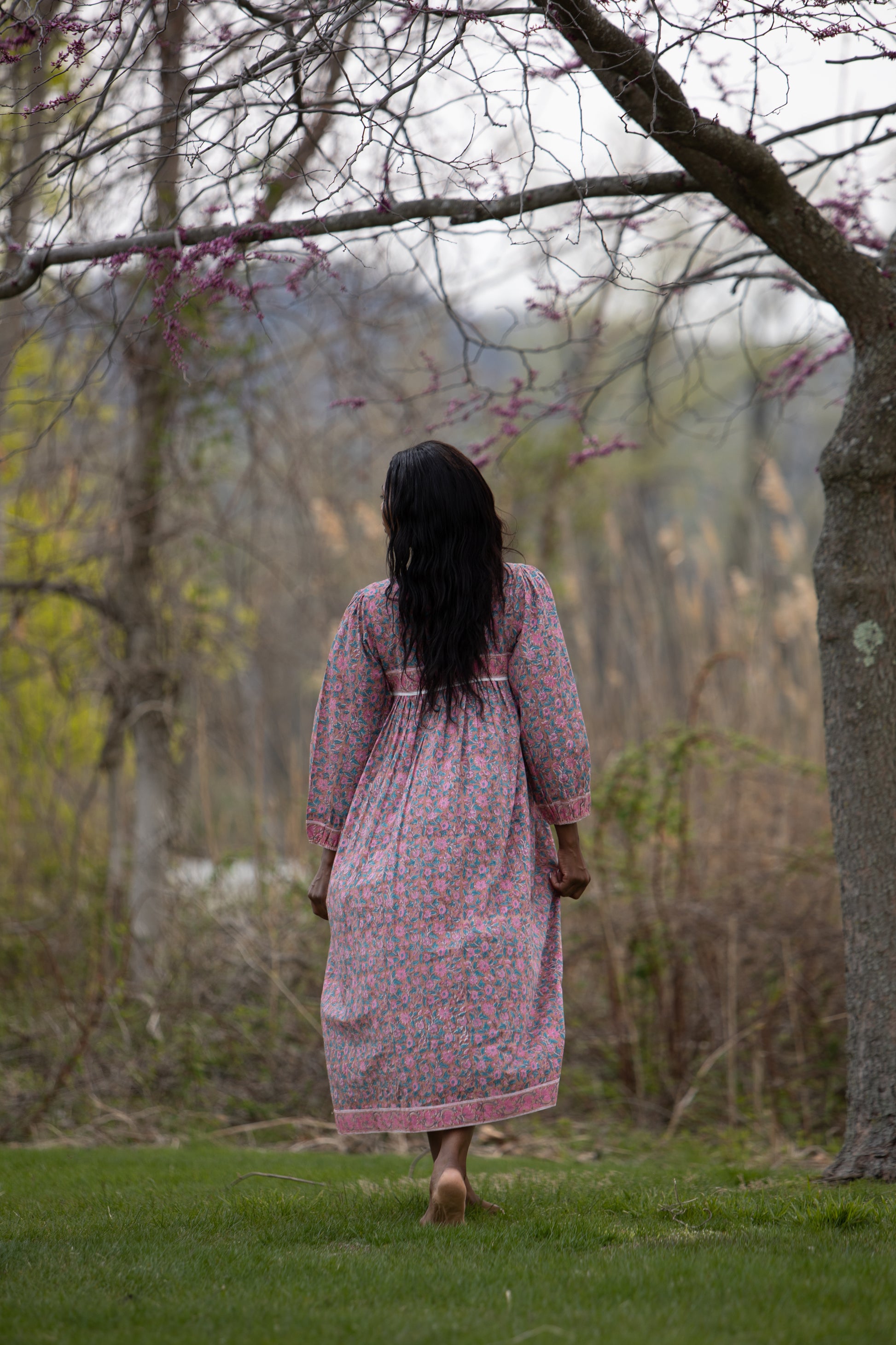The Raya Gown - Cotton Hand Block Print Dress