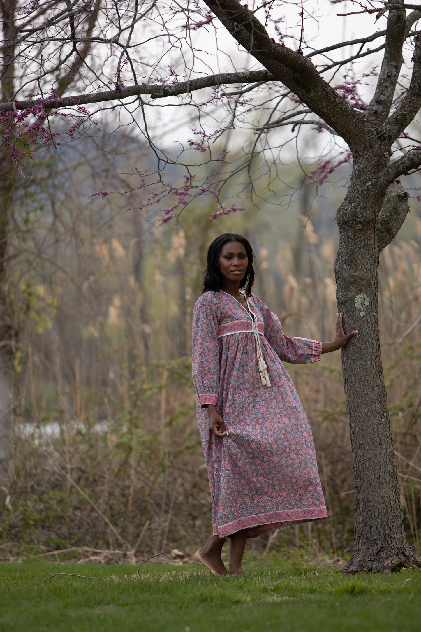 The Raya Gown - Cotton Hand Block Print Dress