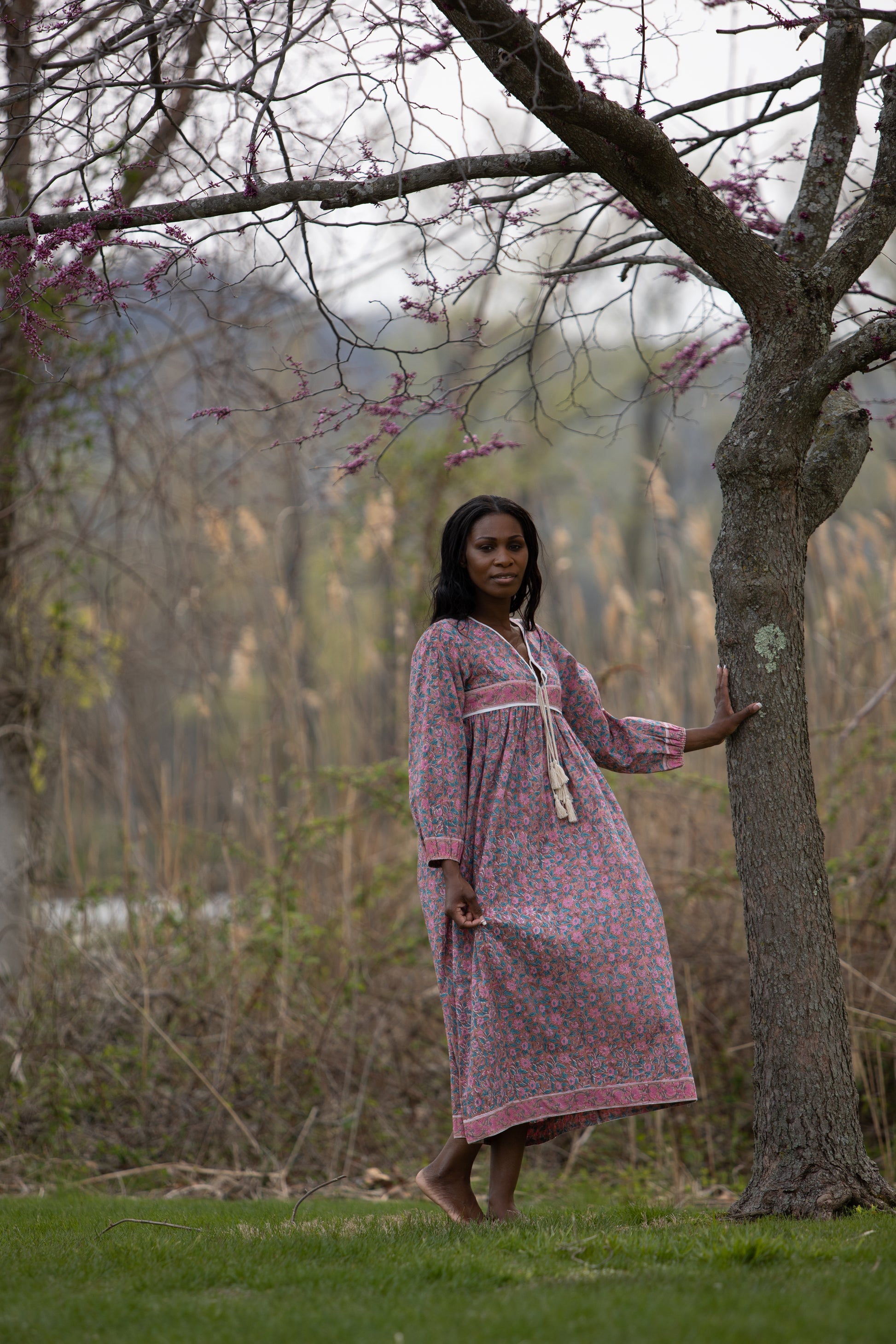 The Raya Gown - Cotton Hand Block Print Dress