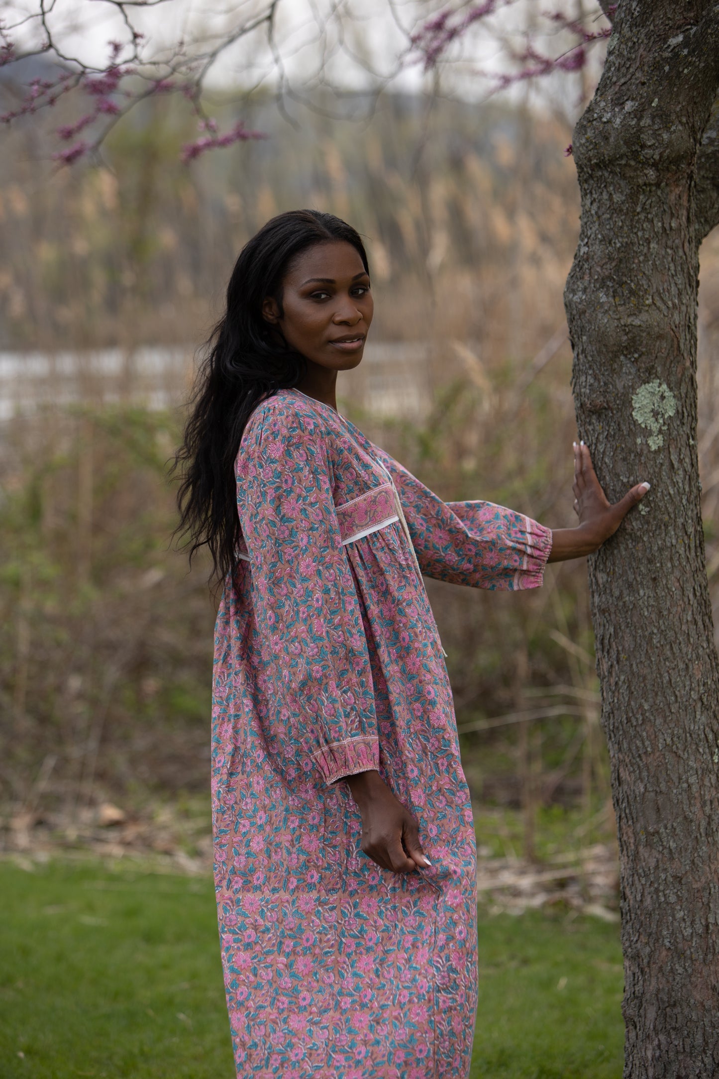 The Raya Gown - Cotton Hand Block Print Dress