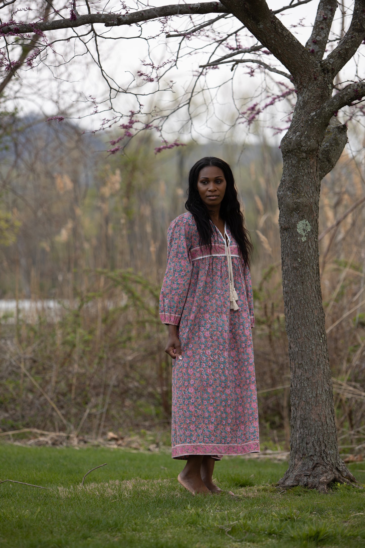 The Raya Gown - Cotton Hand Block Print Dress