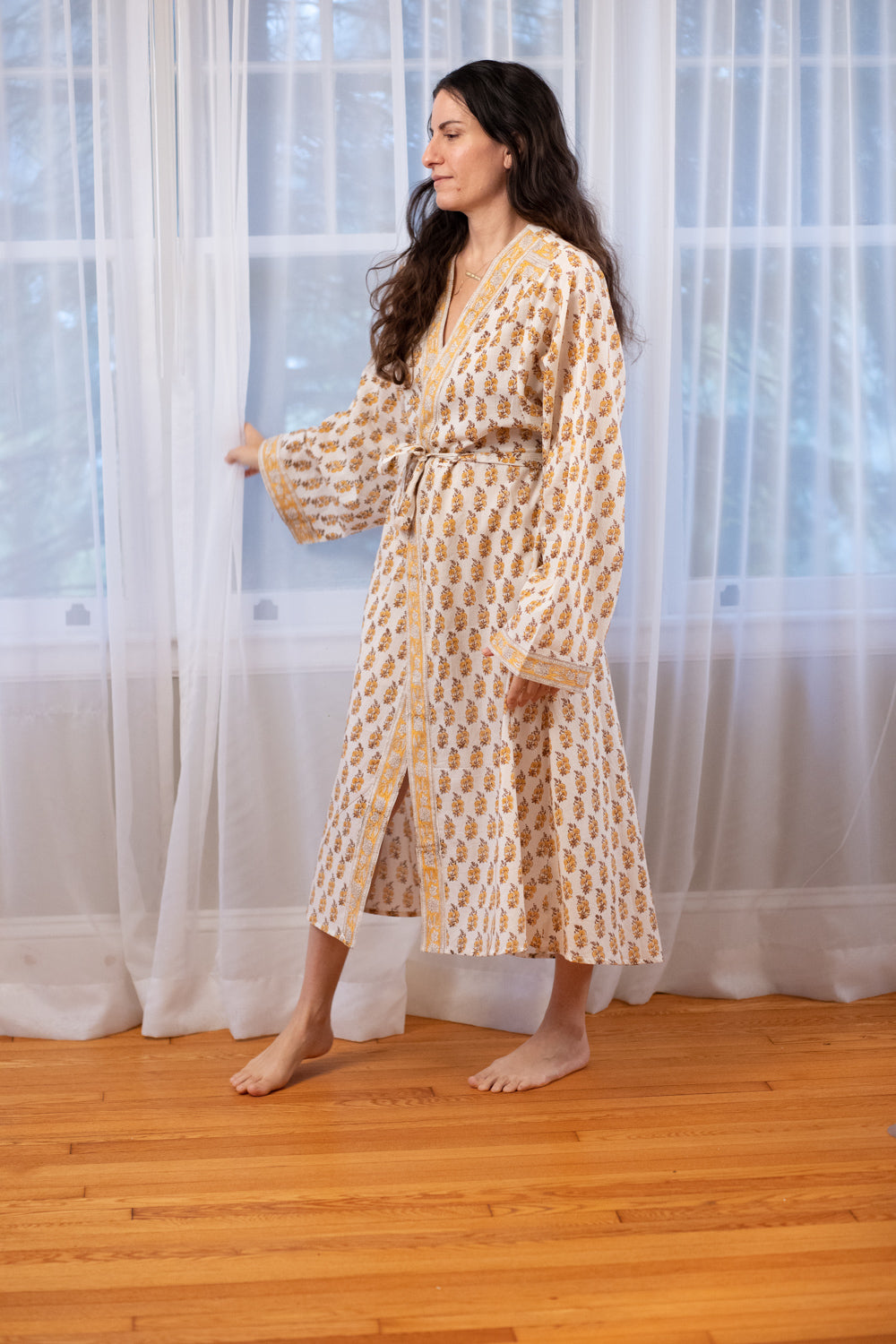 The Stella Robe - Hand Block Print