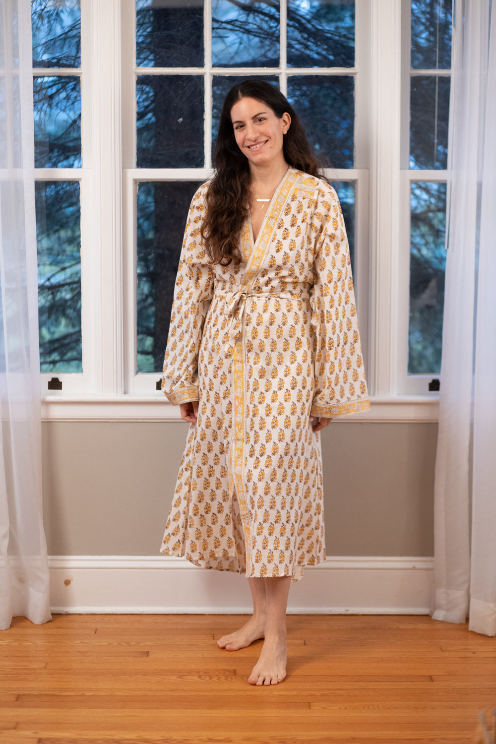 The Stella Robe - Hand Block Print