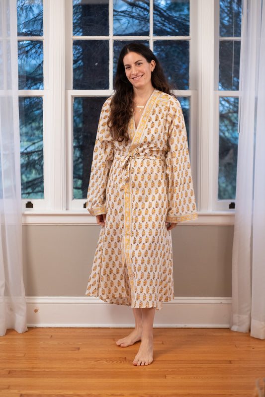 The Stella Robe - Hand Block Print