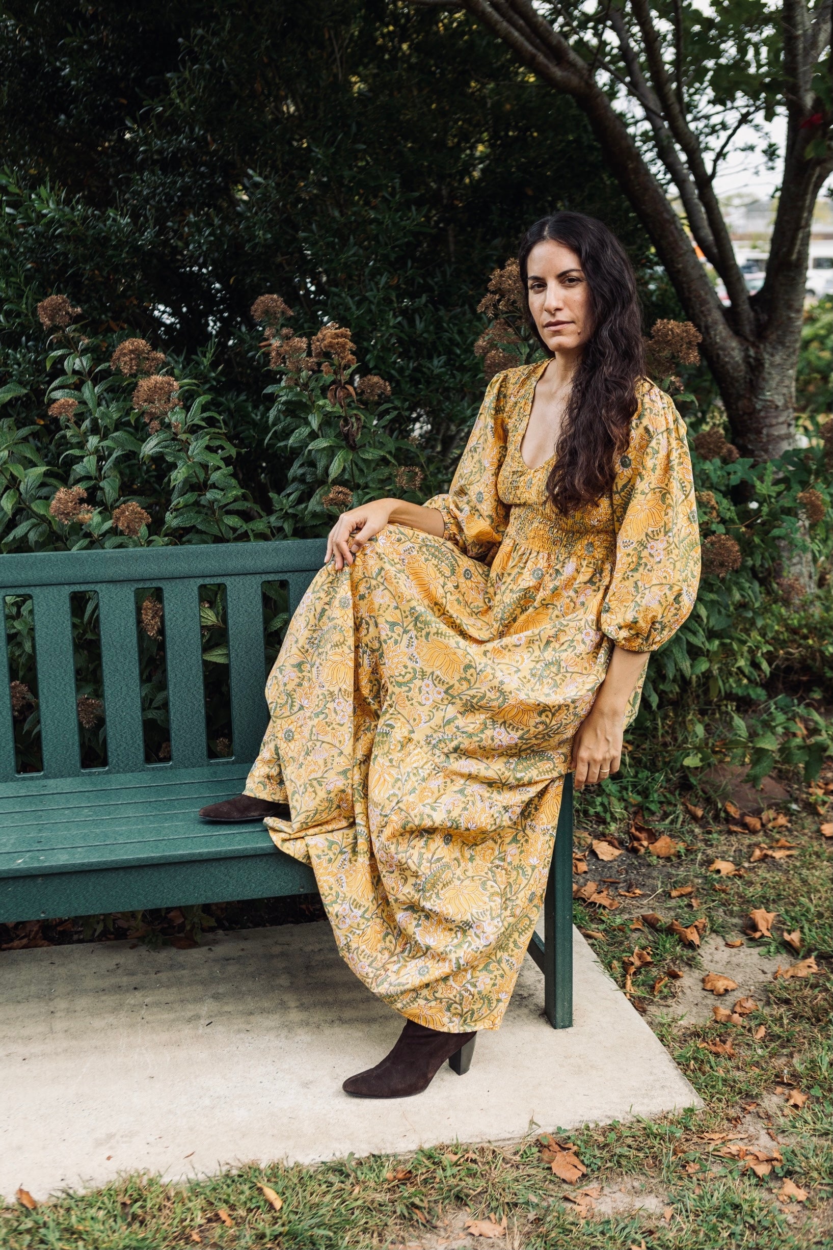 The Isaura - Hand Block Print Dress Stellarayshop The Isaura - Hand Block Print Dress Stellarayshop