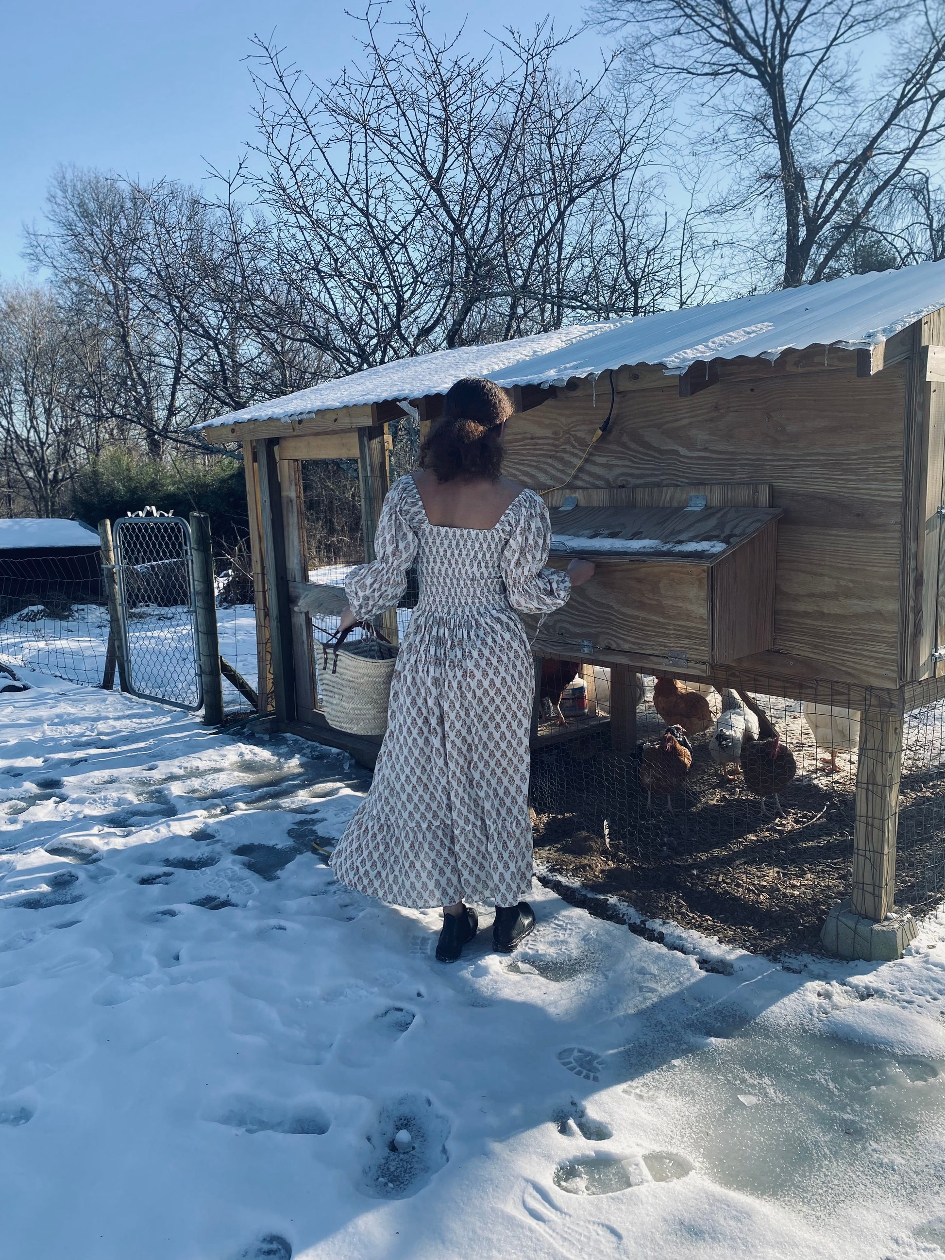 The Gracie Gown -  Hand Block Print Dress