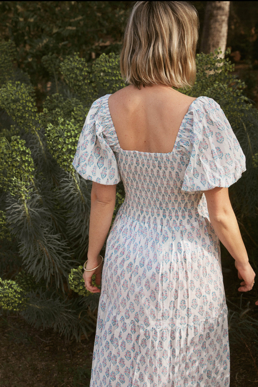 The Odette Dress - Hand Block Print Dress