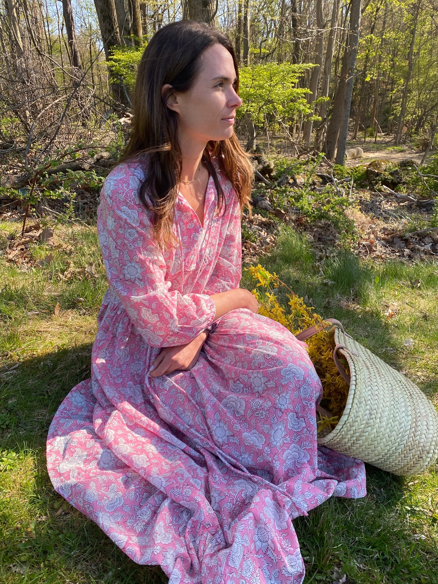 The Frances Dress Blushing Garden Block