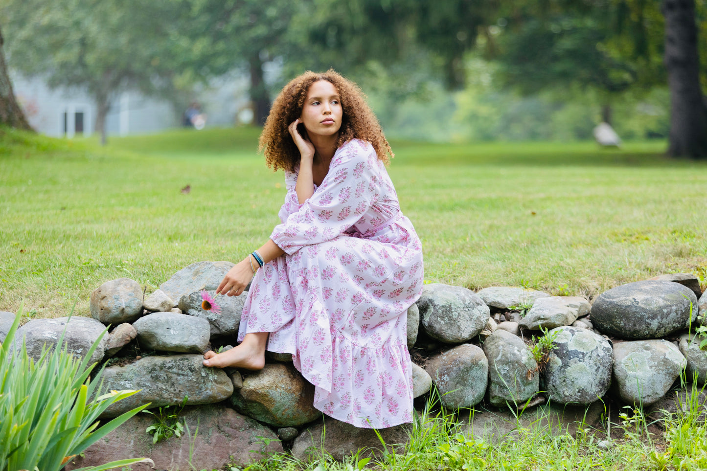 The Raven Gown - Hand Block Print Dress