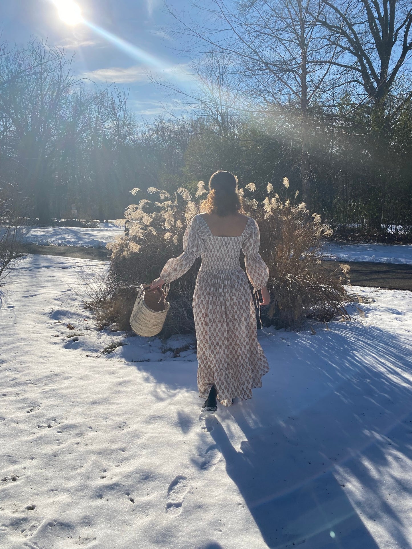 The Gracie Gown -  Hand Block Print Dress