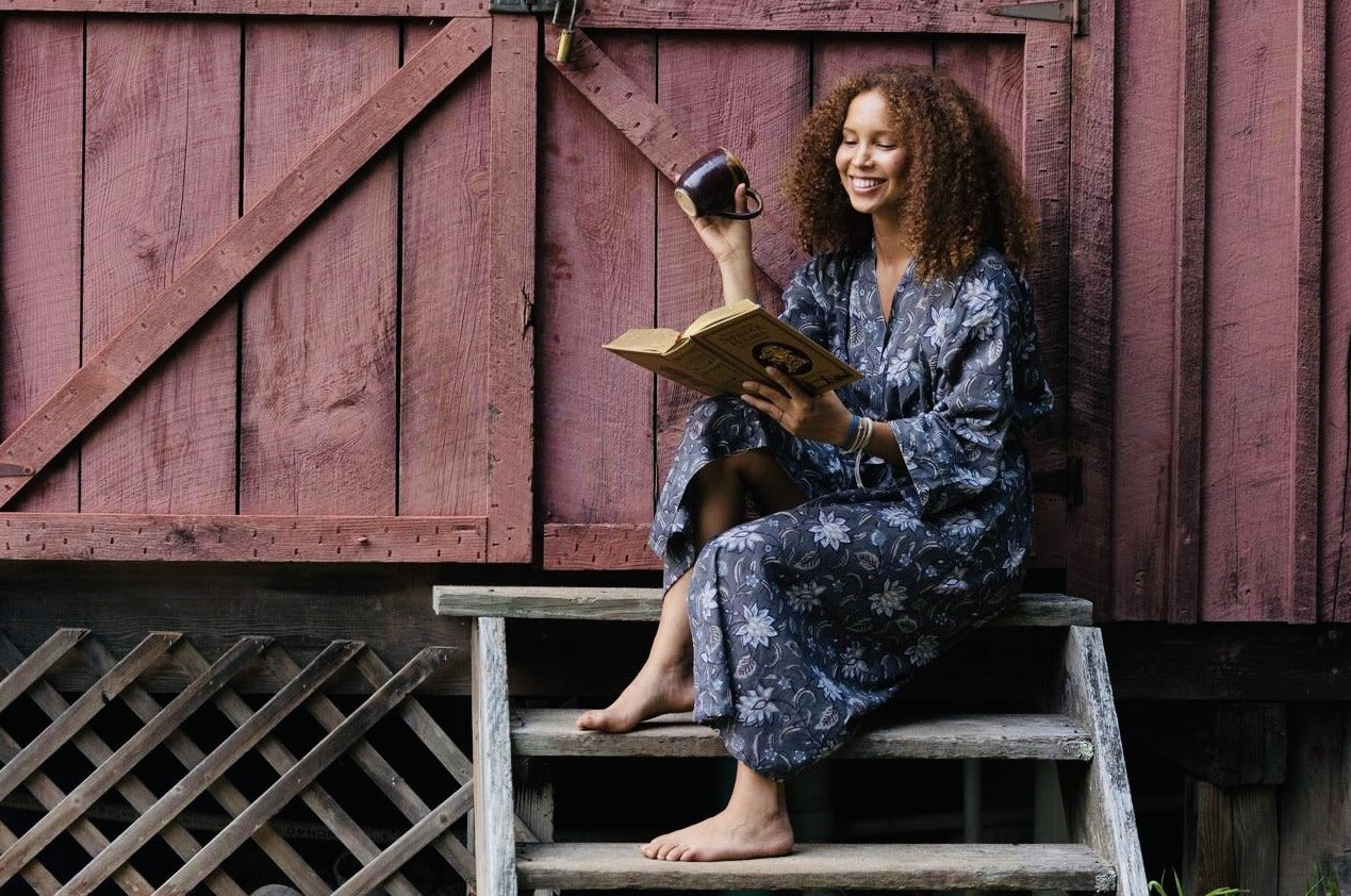 The Sage Robe - Hand Block Print