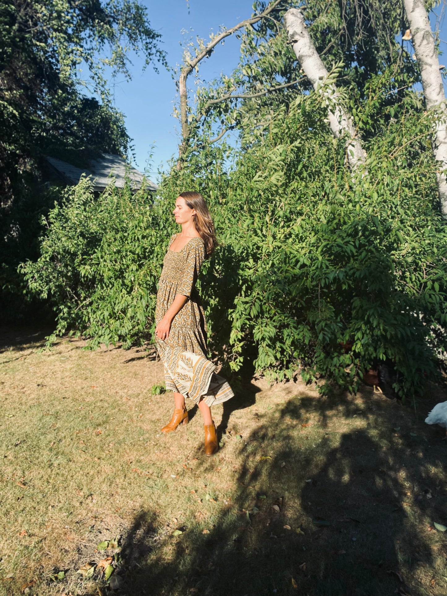 The Marigold Dress - Hand Block Print Dress
