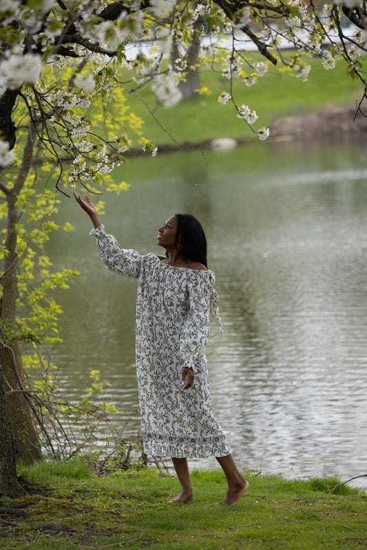 The Hope Nightgown - Hand Block Print Dress