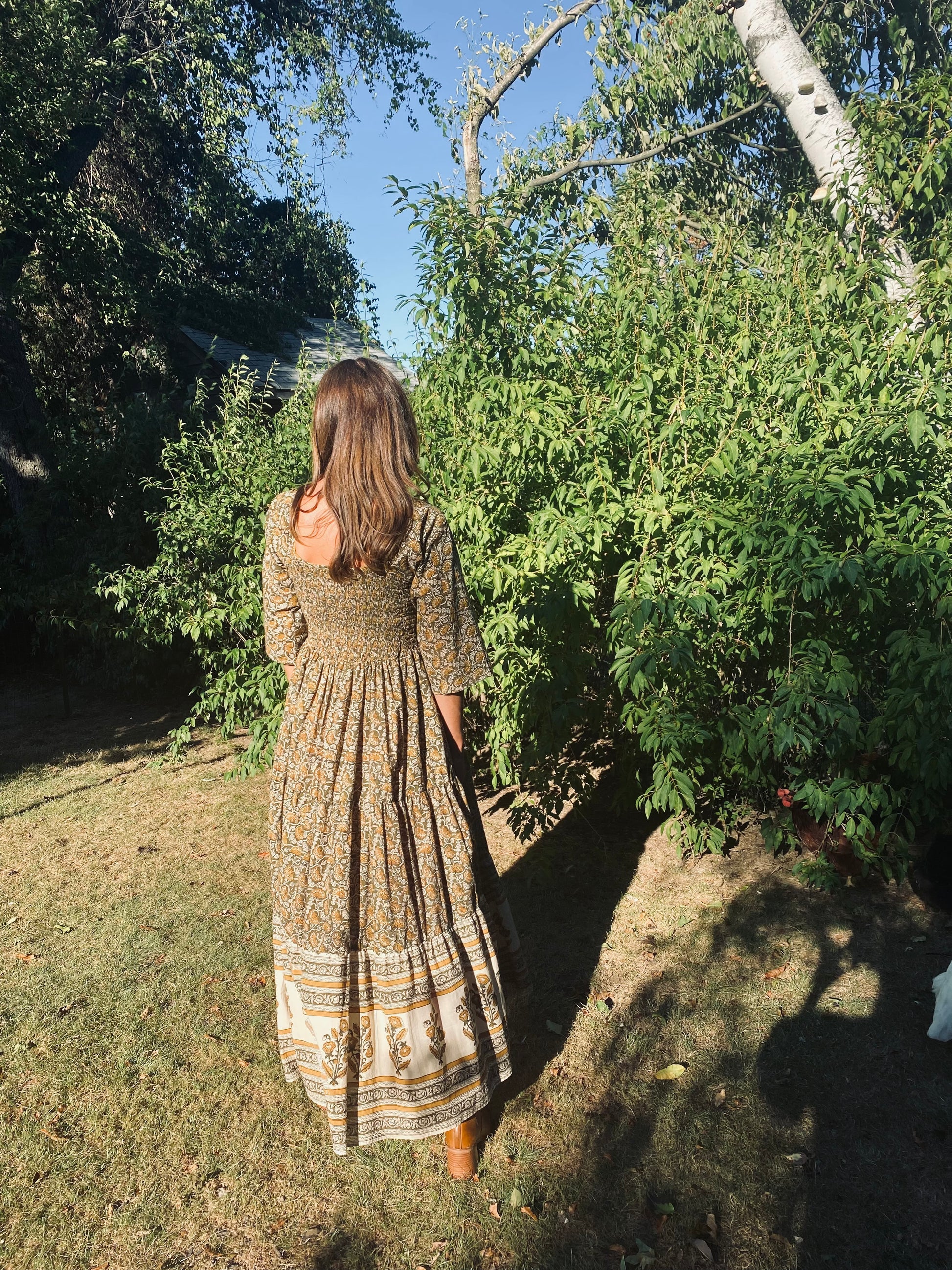 The Marigold Dress - Hand Block Print Dress