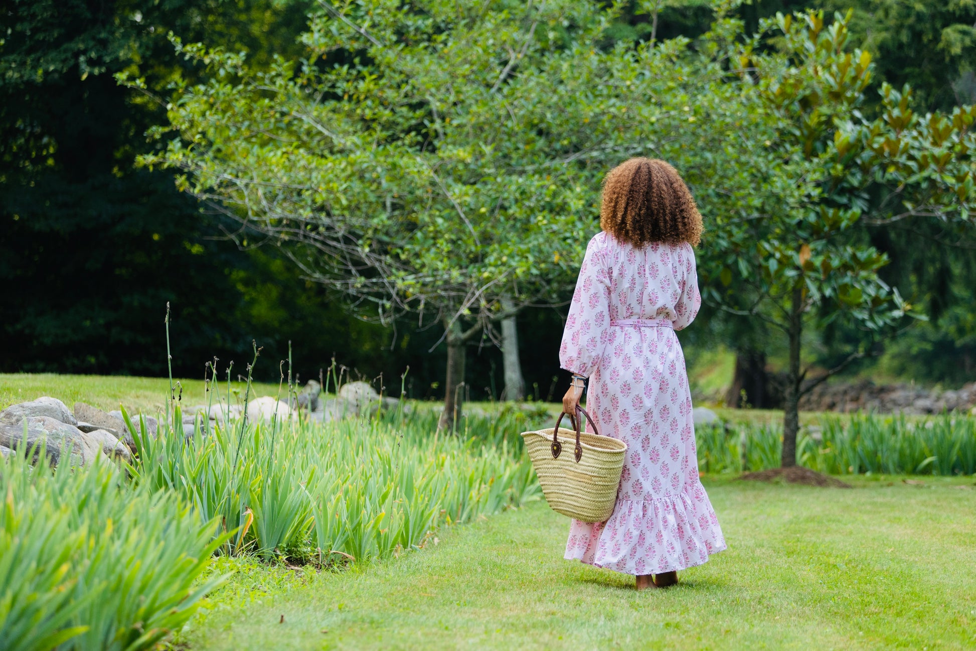 The Raven Gown - Hand Block Print Dress