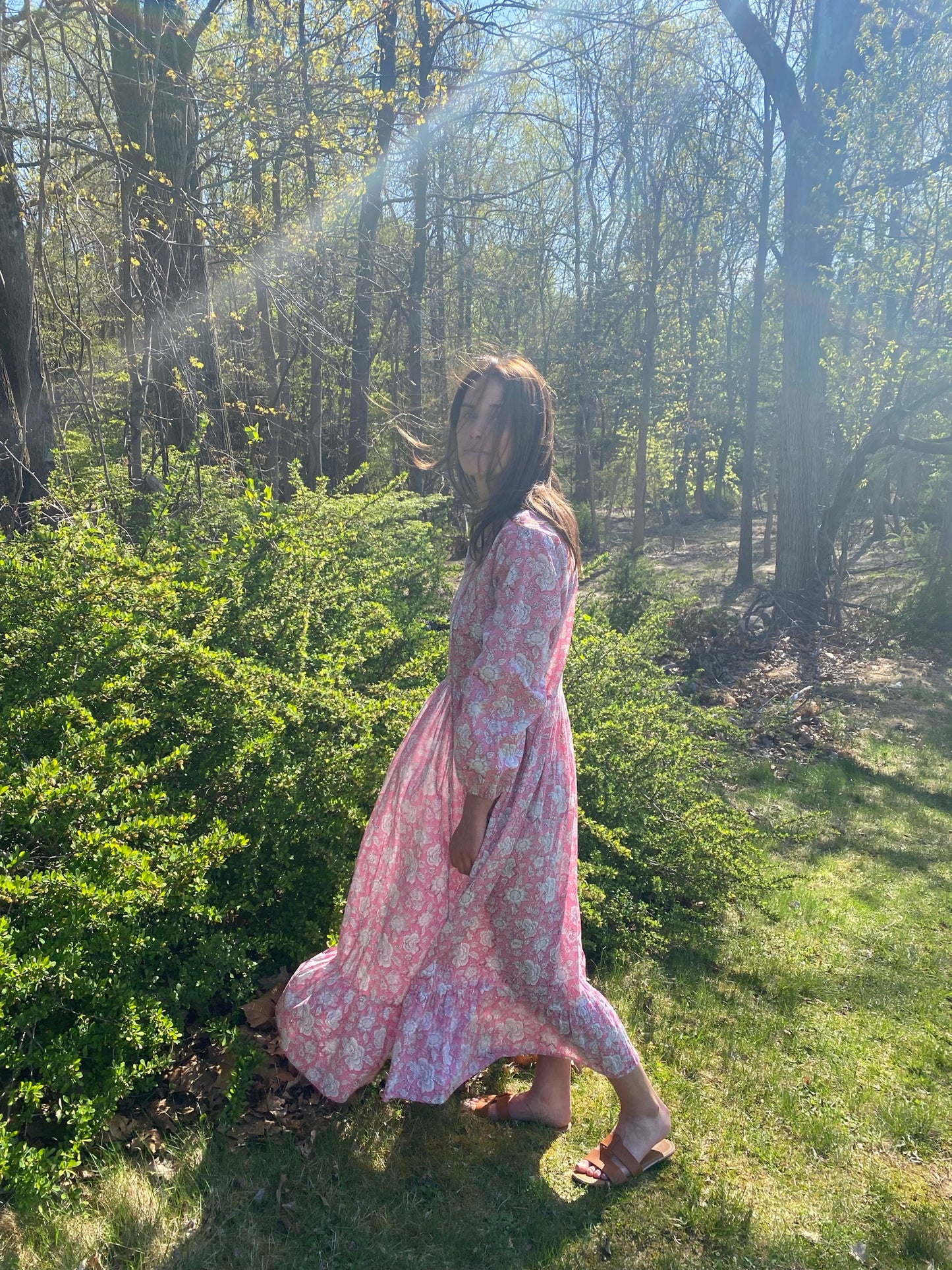 The Frances Dress Blushing Garden Block