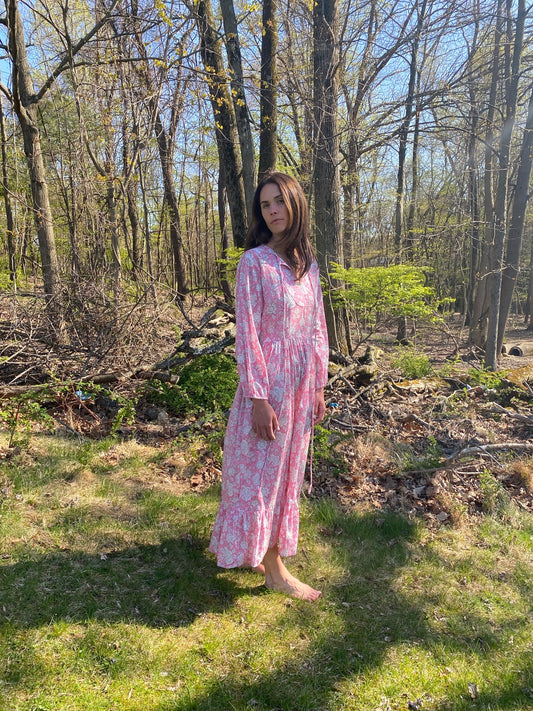 The Frances Dress Blushing Garden Block