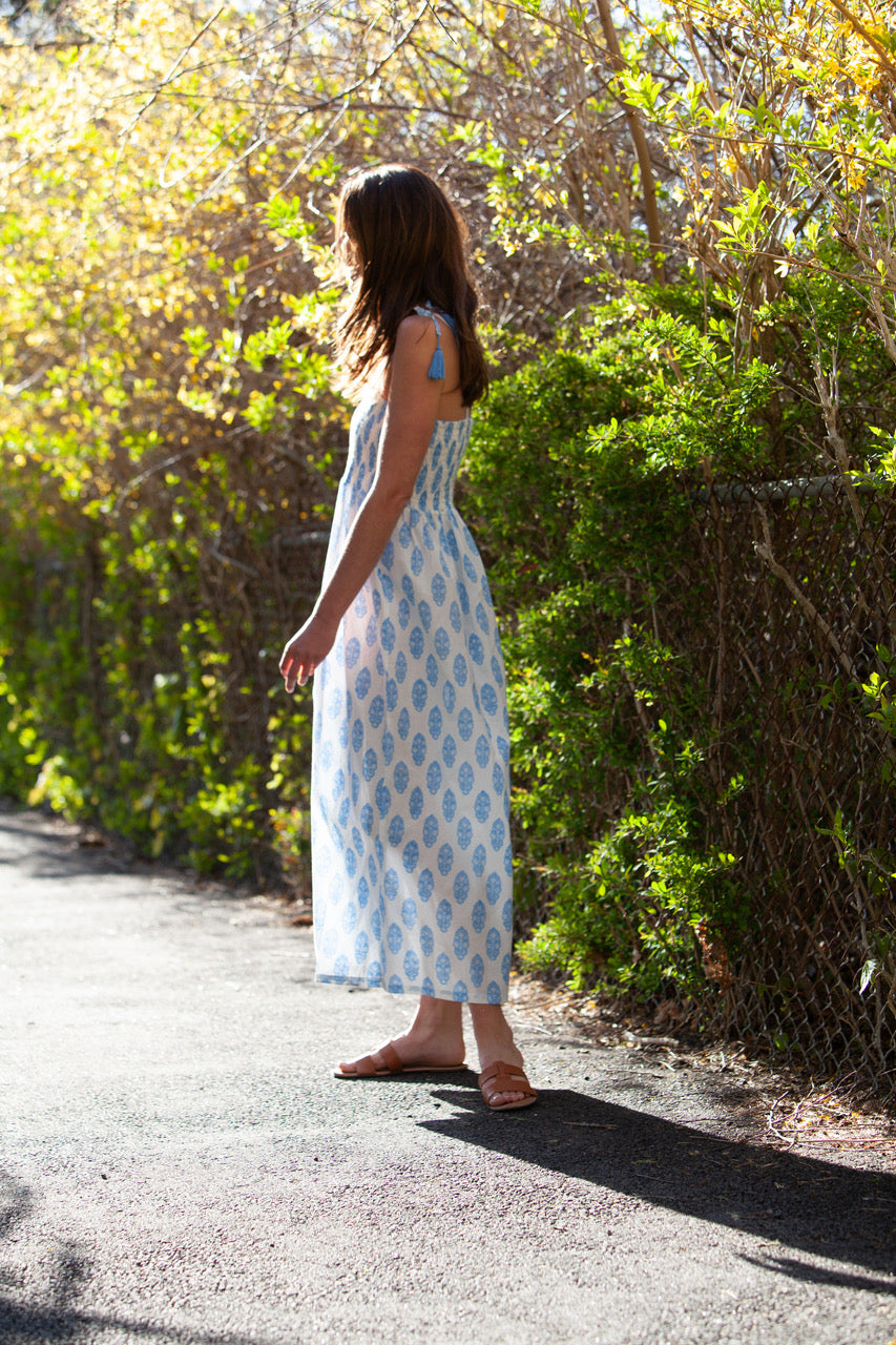 The Marion Maxi - Organic Hand Block Print Dress