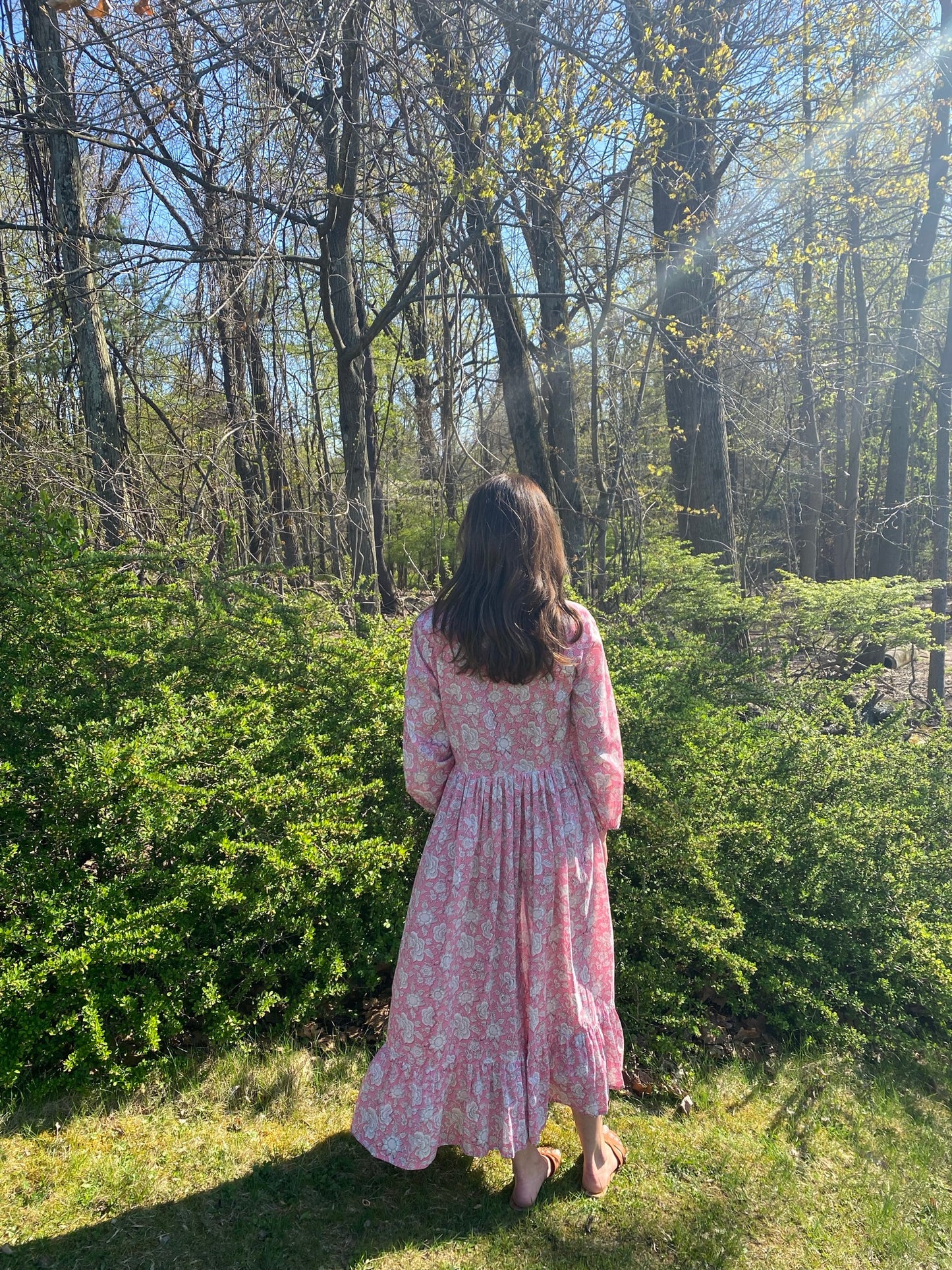 The Frances Dress Blushing Garden Block