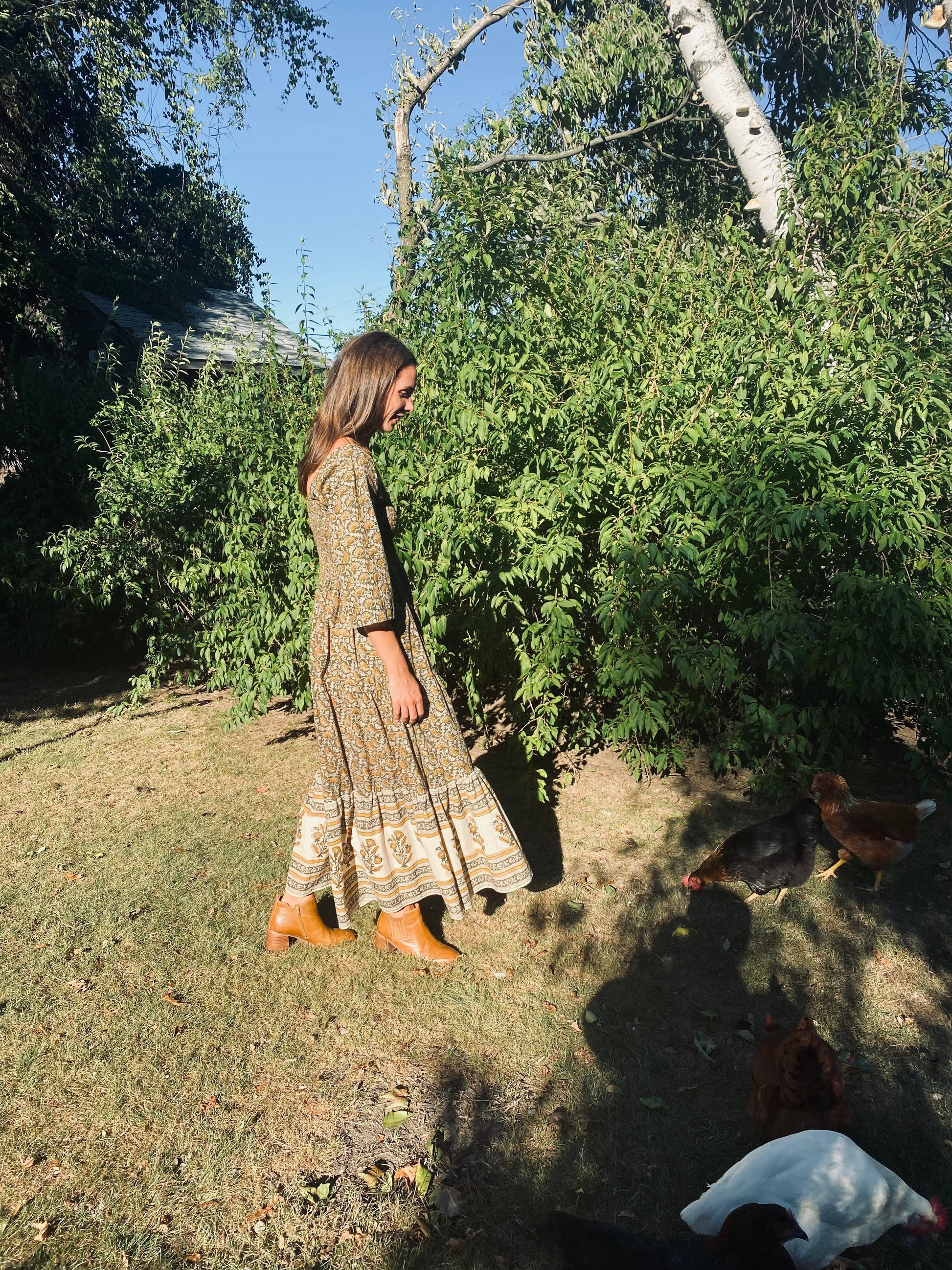 The Marigold Dress - Hand Block Print Dress
