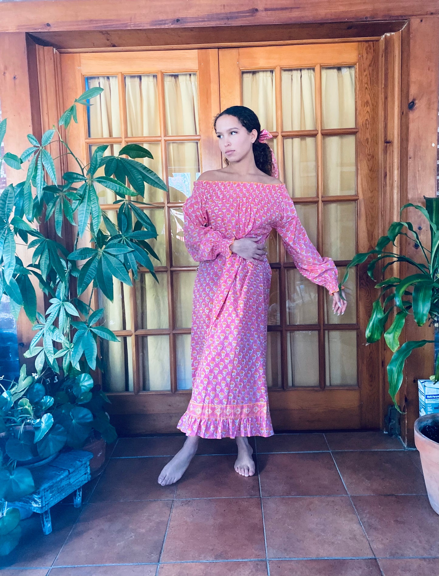 The Hope Nightgown - Hand Block Print Dress