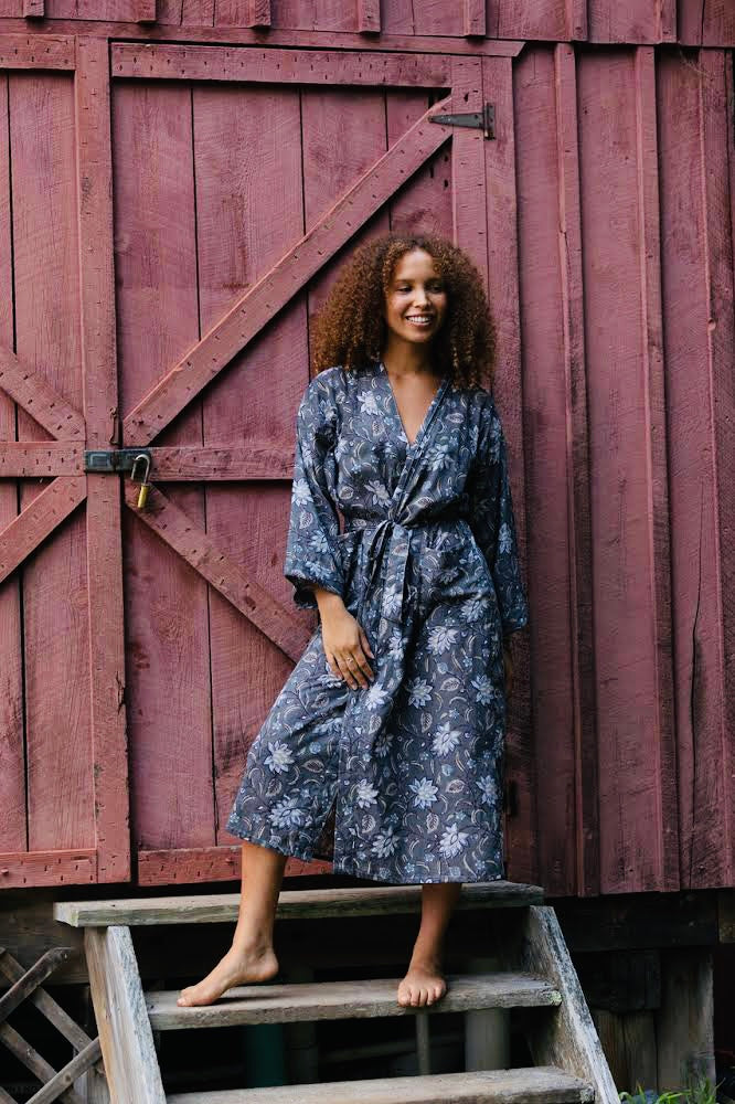 The Sage Robe - Hand Block Print