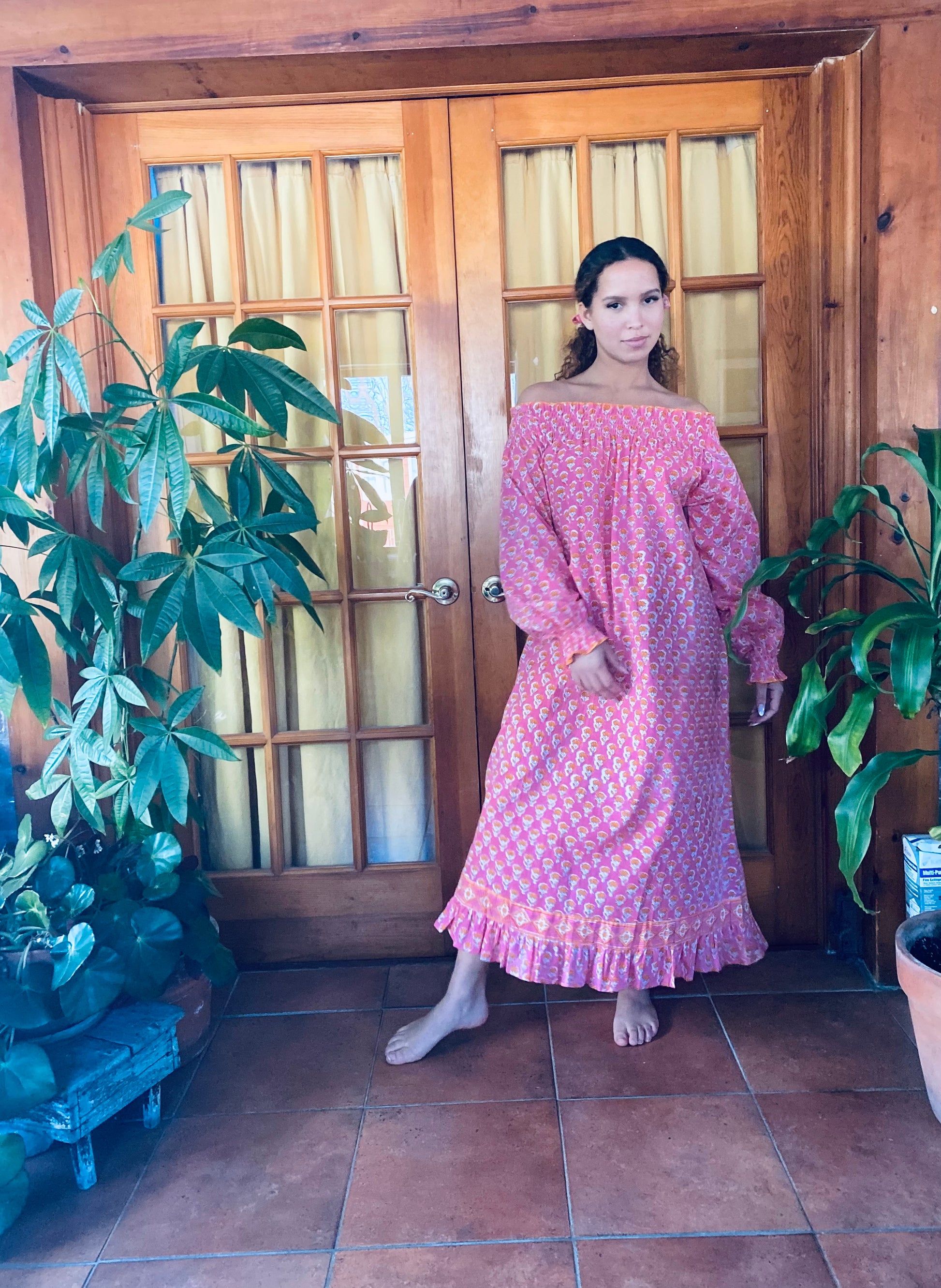 The Hope Nightgown - Hand Block Print Dress