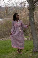 Load image into Gallery viewer, The Raya Gown - Cotton Hand Block Print Dress
