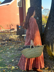 The Raven Gown - Hand Block Print Dress